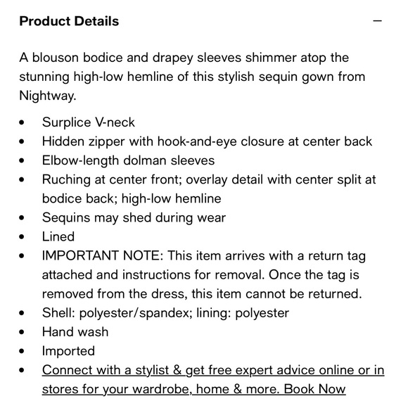 Nightway Rose Gold Sequin Gown - Picture 3 of 6